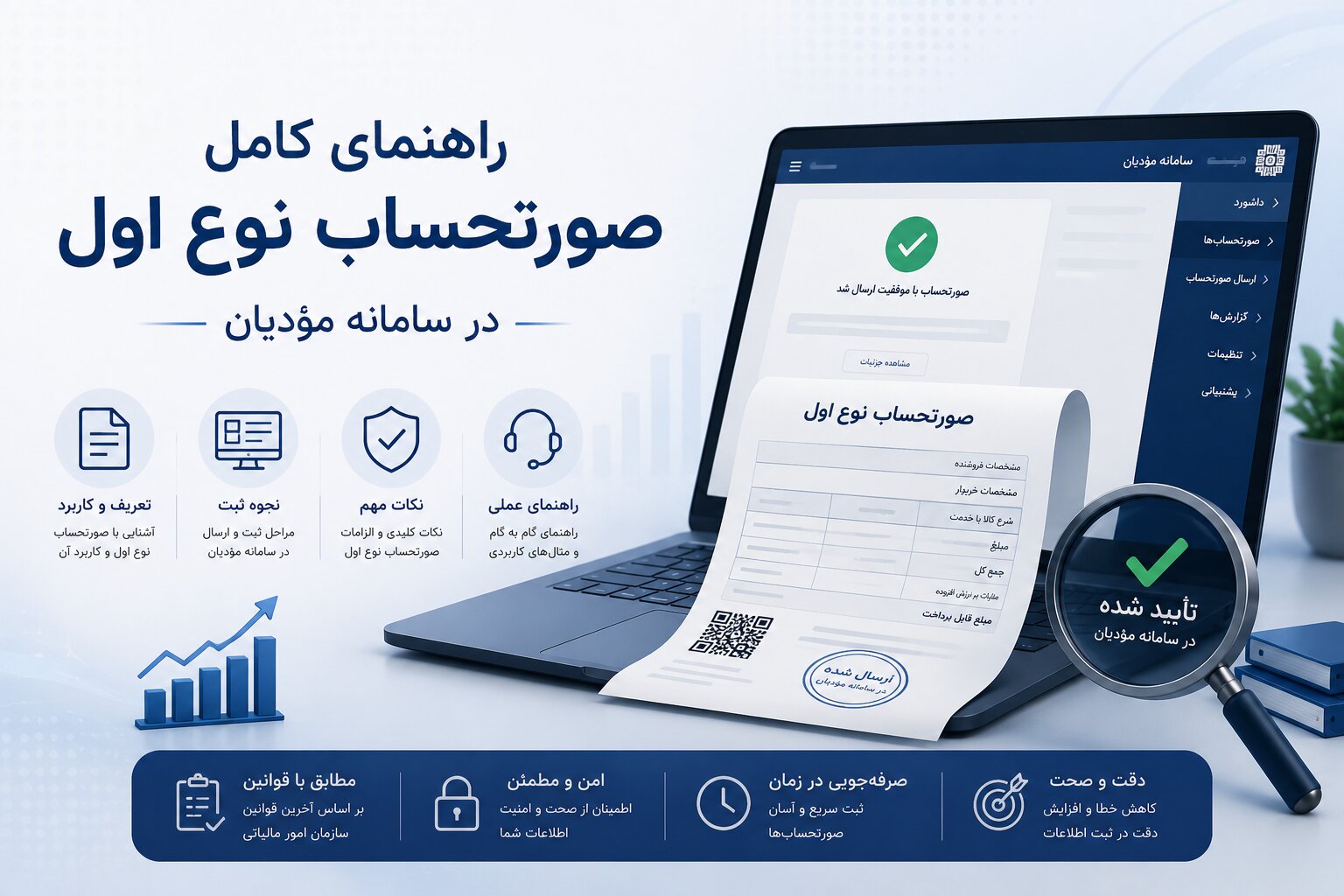 راهنمای کامل صورتحساب نوع اول در سامانه مؤدیان