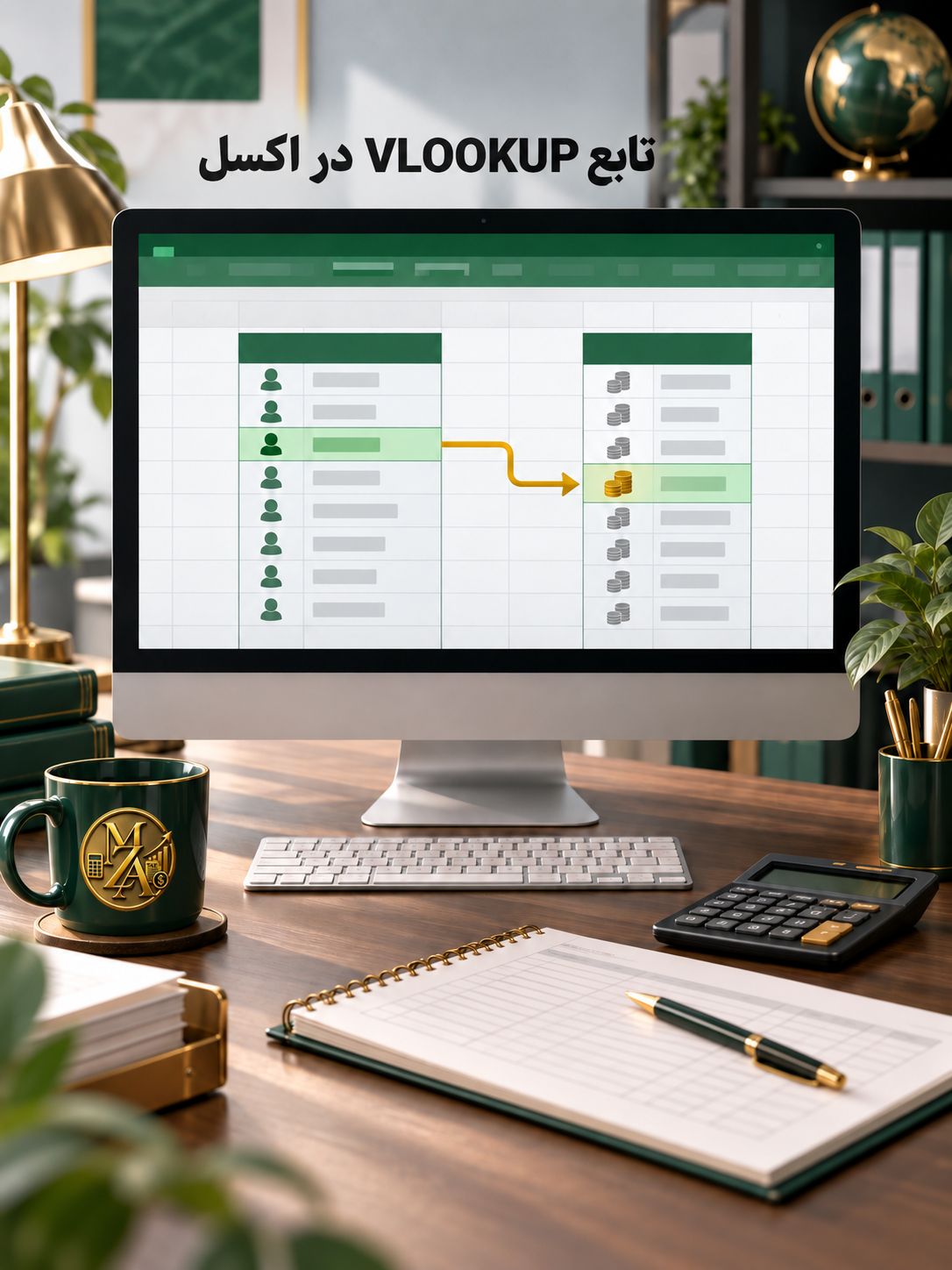 تابع VLOOKUP در اکسل